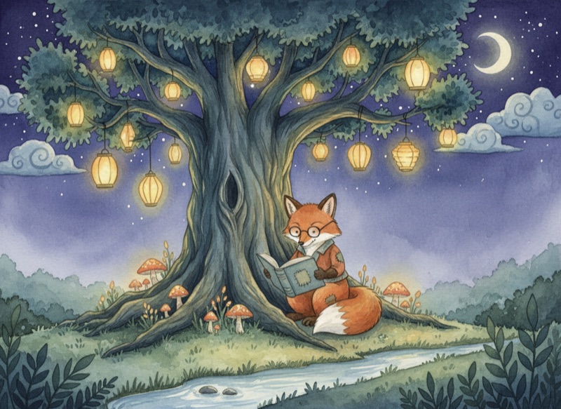 Children's book spread